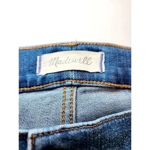 Madewell Medium Wash Road Tripper Skinny Jeans Size 37P Blue - Picture 7 of 9